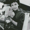 Black And White Actress Annette Funicello Diamond Painting