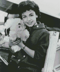 Black And White Actress Annette Funicello Diamond Painting