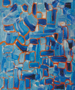 Blue And Copper Art Diamond Painting