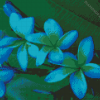 Blue Plumeria Diamond Paintings