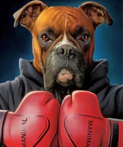 Boxer Dog Diamond Painting