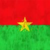 Burkina Faso Flag Art Diamond Painting