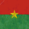 Burkina Faso Flag Art Diamond Painting
