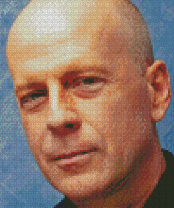 Close Up Bruce Willis Actor Diamond Paintings