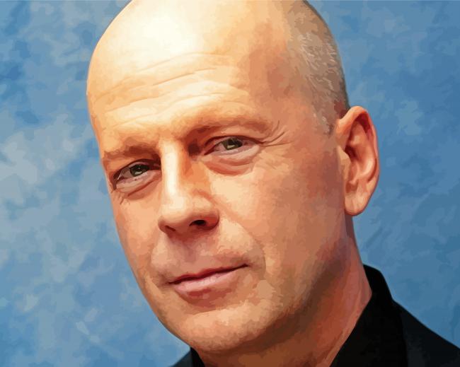 Close Up Bruce Willis Actor Diamond Paintings