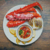 Crab Legs Seafood Diamond Painting