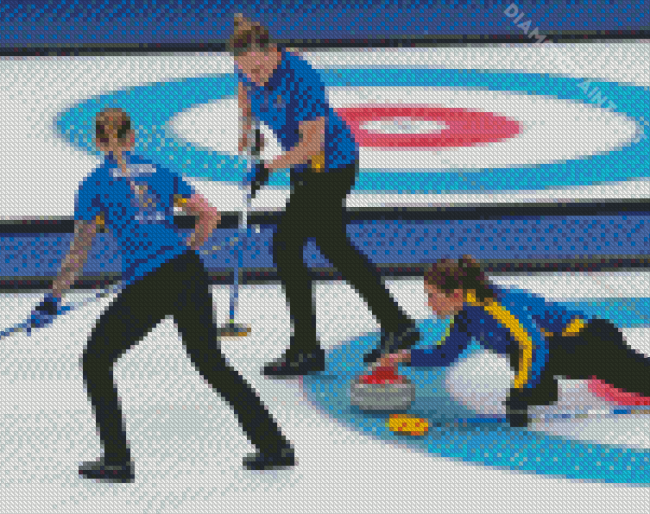 Curling players Diamond Painting