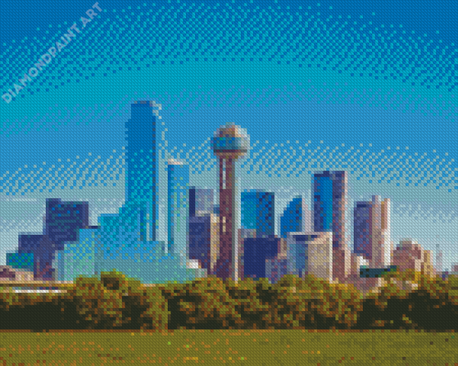 Dallas Skyline Diamond Painting