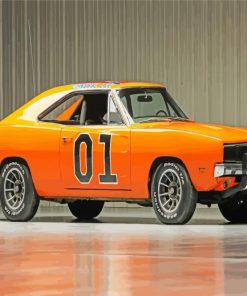 Dodge Charger General Lee Diamond Painting