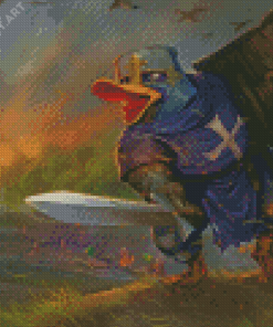 Duck With Armor Diamond Paintings