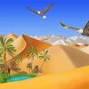 Eagle Birds In The Desert Diamond Paintings