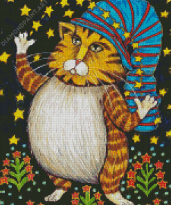 Fat Wizard Cat Diamond Painting