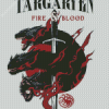 Fire And Blood House Targaryen Diamond Painting