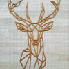 Geometric Deer Diamond Painting