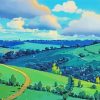 Ghibli Landscape Diamond Paintings