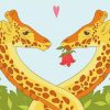 Giraffes Hug Diamond Paintings
