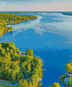 Hamlin Lake Landscape Diamond Painting