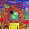 Hommage Au Tachisme By Hundertwasser Diamond Painting
