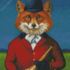 Human Fox In Hat Diamond Paintings