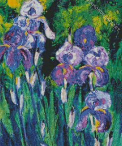 Irises In Evening Shadows By Max Pechstein Diamond Painting