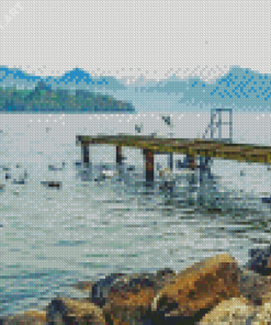 Lake Lucerne Pier Diamond Painting