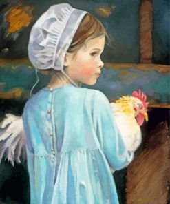 Little Amish Girl Diamond Painting
