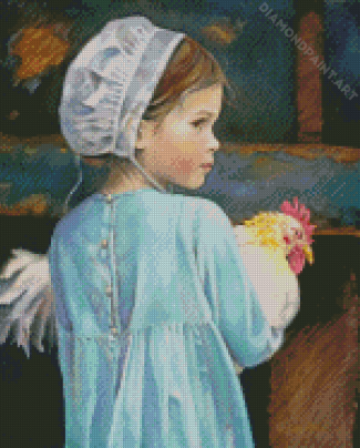 Little Amish Girl Diamond Painting
