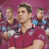 Manly Warringah Sea Eagles Rugby Team Diamond Painting