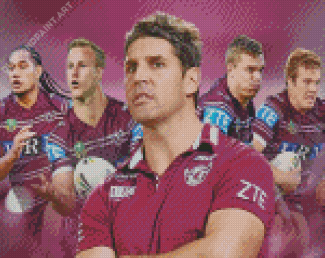 Manly Warringah Sea Eagles Rugby Team Diamond Painting
