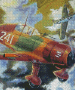 Military Fokker Diamond Painting