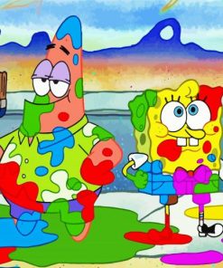 Patrick Star And Spongebob Diamond Painting