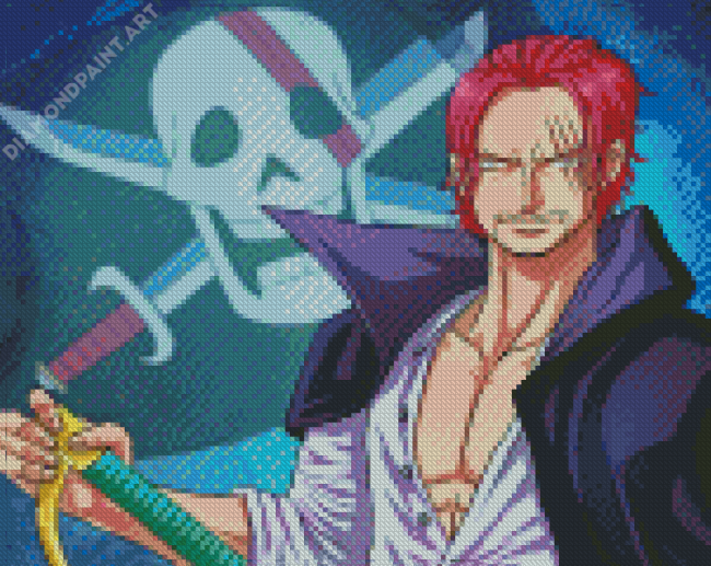 Pirate Shanks One Piece Anime Diamond Painting