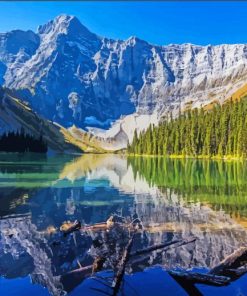 Rawson Lake Alberta Reflection Diamond Painting