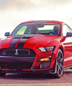 Red Ford Shelby GT500 Diamond Painting