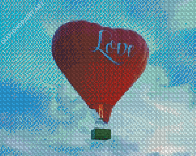 Romantic Hot Air Balloon Diamond Painting