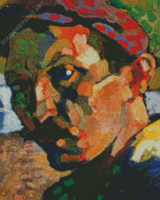 Self Portrait With A Cap By Andre Derain Diamond Painting