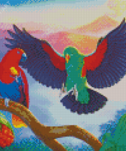 The Eclectus Parrots Diamond Painting