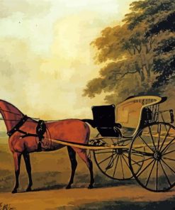 Vintage Horse And Carriage Diamond Paintins
