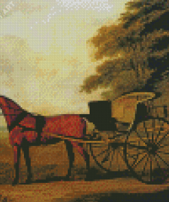 Vintage Horse And Carriage Diamond Paintings