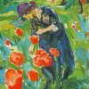 Woman And Poppies Diamond Painting
