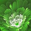 Aesthetic Green Flower Diamond Paintings
