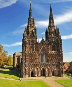 Aesthetic Lichfield Cathedral Building Diamond Painting