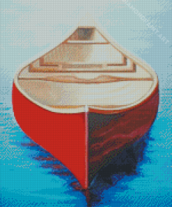 Aesthetic Red Canoe Diamond Painting