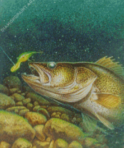 Aesthetic Walleye Fishing Diamond Painting