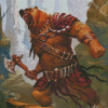 Angry Bear Warrior Art Diamond Painting