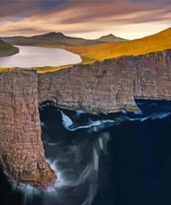 Beautiful Faroes Island Landscape Diamond Painting
