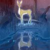 Beautiful Deer By The River Diamond Paintings
