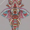 Beautiful Elephant Mandala Diamond Painting