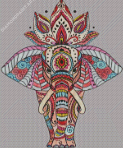 Beautiful Elephant Mandala Diamond Painting