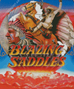 Blazing Saddles Movie Poster Diamond Painting